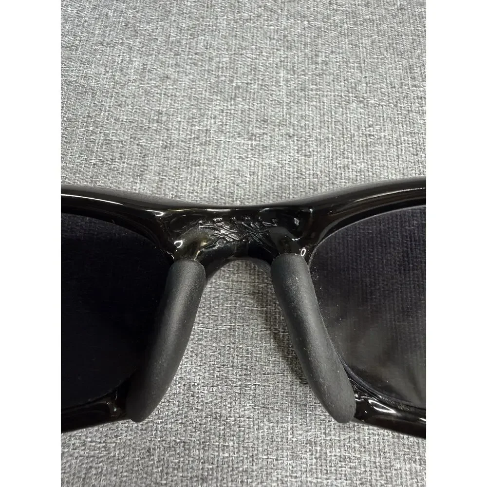 Oakley XX Twenty Sunglasses Jet Black Frame Black Lens with Case Vintage Rare